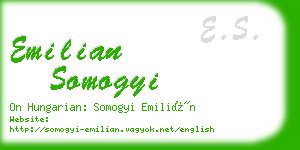 emilian somogyi business card